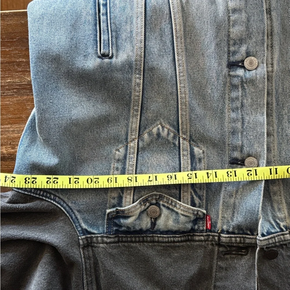 Vintage western two tone Levi's Premium Denim trucker Jacket - Picture 8 of 9